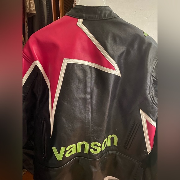 The Classic Vanson leather cafe racer jacket - Picture 3 of 3